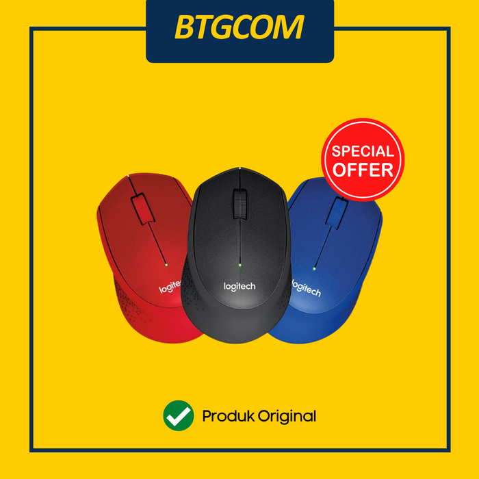 Gambar MOUSE LOGITECH M331 PLUS SILENT CLICK MUTE WIRELESS dari btgcom Kota Denpasar Tokopedia