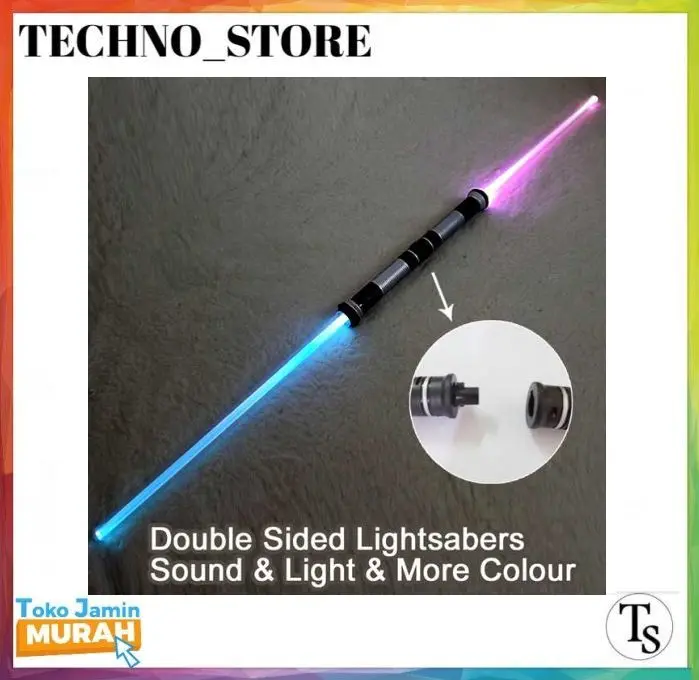 Pedang Star Wars LED Light Saber Double Blade Lightsaber Starwars 1