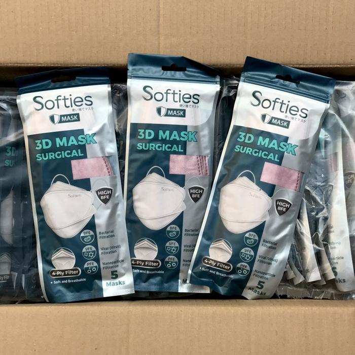 Gambar Softies 3D Surgical Mask isi 5pcs Model KF94 Masker Medis 4ply Filter - Hijau dari bestdeal_NEW Kota Administrasi Jakarta Pusat 5 Tokopedia