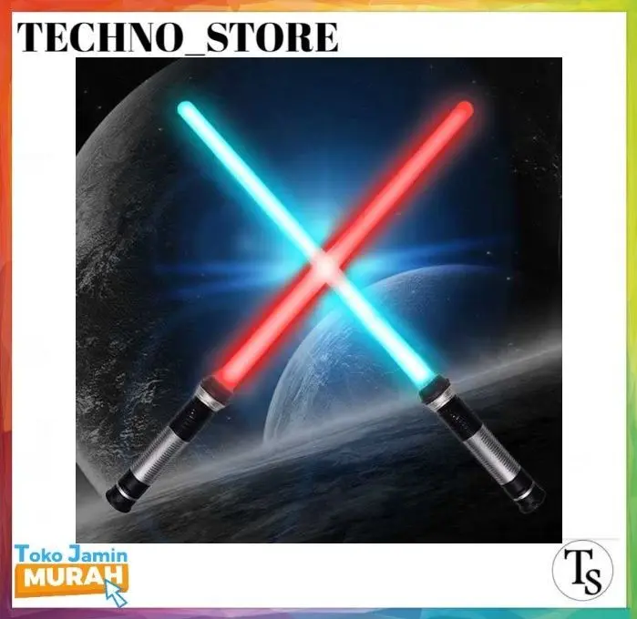 Pedang Star Wars LED Light Saber Double Blade Lightsaber Starwars 2