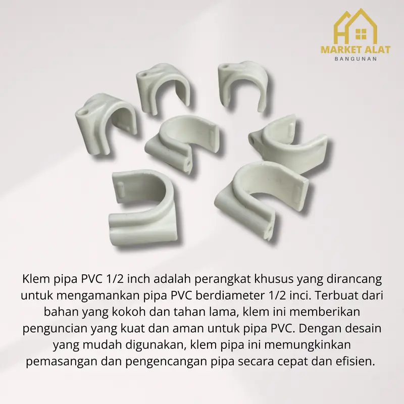 Klem Pipa PVC 1/2 “ / Klem Pipa Air 1/2 Inci 2