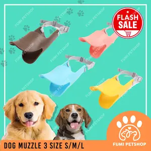 PENUTUP MULUT BRONGSONG ANJING BENTUK BEBEK - PET DOG MUZZLE