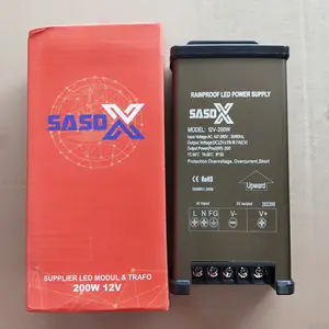 POWER SUPPLY RAIN PROOF 12V 200 watt 16,6A autdoor & indoor