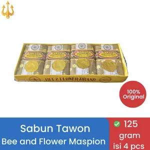 Sabun tawon Bee And Flower Brand Maspion 125 gram isi 4