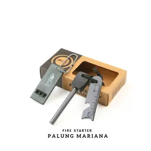 peralatan survival pluit dan pemantik api alat multifungsi