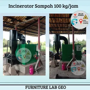 ( Ex LokaL) INCINERATOR SAMPAH KAPASITAS 100 KG MESIN INCINERATOR