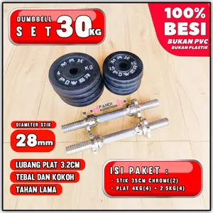 Barbel / DUMBBELL 30KG - 2 SET 15KG