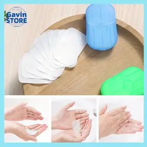 Sabun Kertas Cuci Tangan Travelling Paper Soap Ukuran Mini Praktis