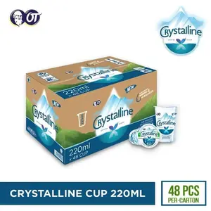 Crystalin Gelas 200ml isi 48 Air Mineral Crystalline Cup 1 dus Water
