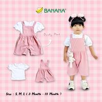 Gambar BANANA Setelan Jumper Waffle Dusty Pink bayi perempuan - S dari BANANA Official Store Kota Administrasi Jakarta Timur 1 Tokopedia