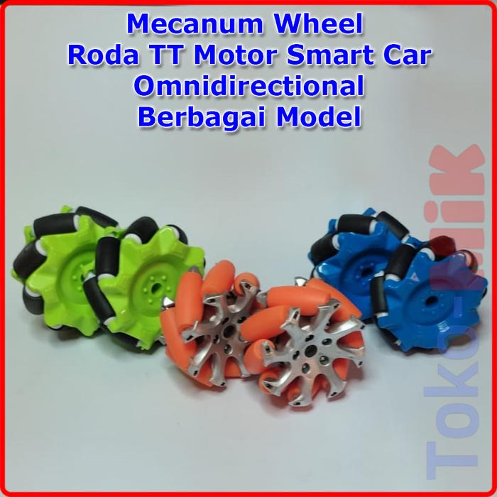 Jual Roda Ban Omnidirectional Robot Mecanum Wheel Smart Car 1 Pasang ...