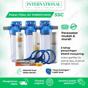 Paket Penjernih Air Sumur Bor 3 Tahap / Filter Air Kran Keruh Berpasir