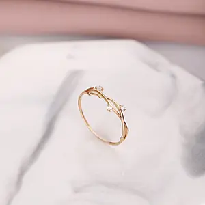 Cincin Emas Twisty (6 K - 8 K) - Gold Ring - Toko Emas Gadjah