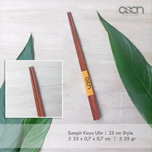 Sumpit Kayu Ulin Osan Indonesia 25, 25 x 0,7 x 0,7 cm