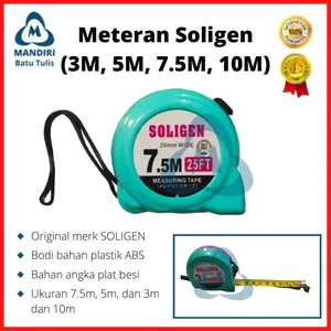 Meteran Soligen 3m / Meteran Roll / Meteran Bangunan 3 Meter