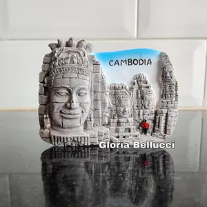 SOUVENIR TEMPELAN MAGNET KULKAS NEGARA CAMBODIA KAMBOJA