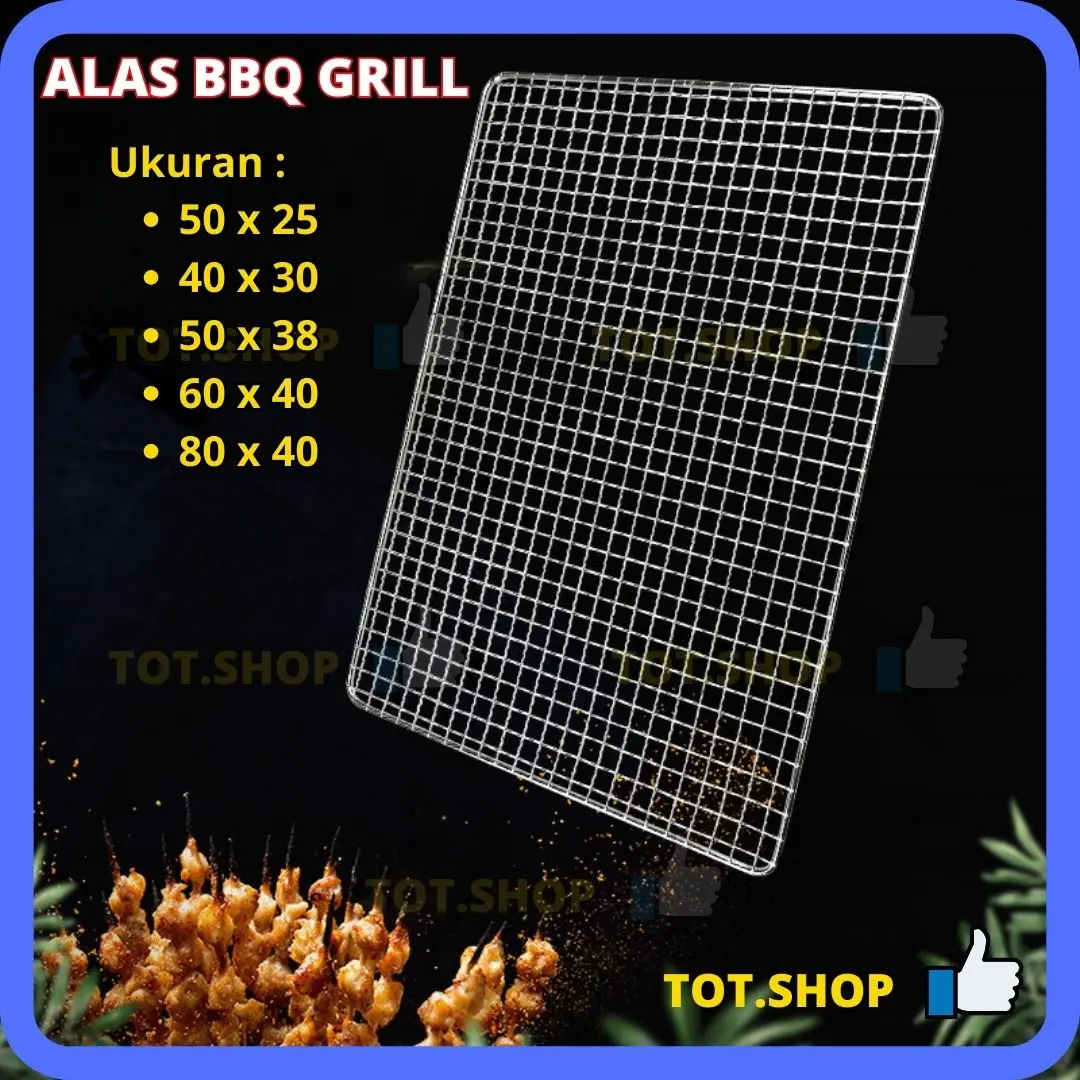 Alas BBQ Grill Jaring Panggangan BBQ Tatakan Bakaran Sosis