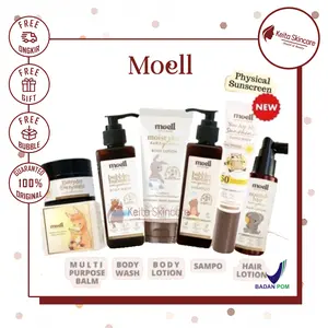 MOELL Physical Sunscreen SPF 50+++ | Moell Body Lotion 185gr | Moell B