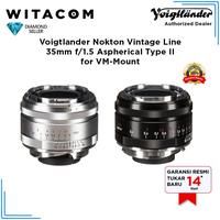 Gambar Lensa Voigtlander 35mm f1.5 Nokton Vintage Line Aspherical Type II - Hitam dari Witacom Kota Administrasi Jakarta Pusat 1 Tokopedia