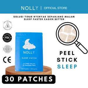 NOLLY Sleep Patch - bantu tidur - melatonin - insomnia - 30 PATCHES