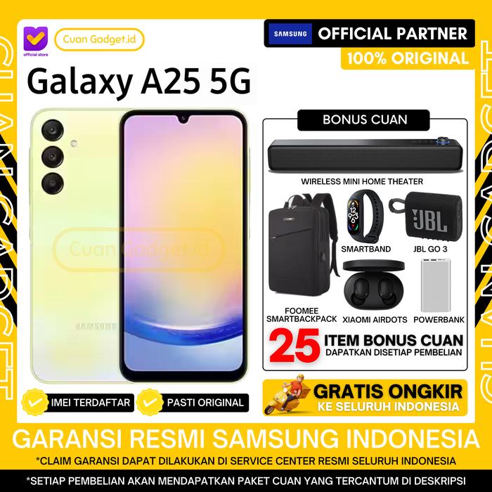 Gambar SAMSUNG GALAXY A25 5G 8/256 GALAXY A 25 5G 8/128 GARANSI RESMI - BLACK 8/128, TANPA BONUS dari Cuan Gadget.id Kota Bekasi Tokopedia