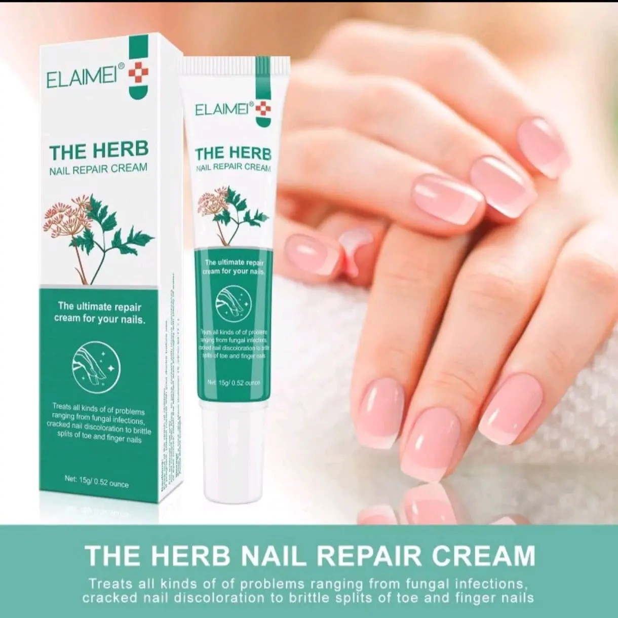 Obat Kuku Anti Jamur Elaimei Nail Repair Cream The Herbs 15g