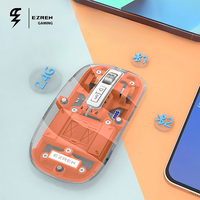Gambar Ezren M133 Mouse Wireless 2.4G Bluetooth 5.1 Transparent Silent Orange dari House Sparepart Kab. Tangerang 2 Tokopedia