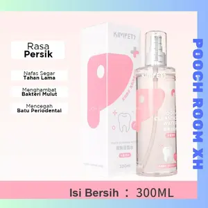 Obat Kumur Anjing Penyegar Bau Mulut Anjing Kucing KIMPETS Mouthwash