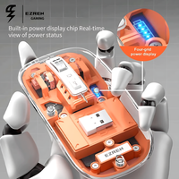 Gambar Ezren M133 Mouse Wireless 2.4G Bluetooth 5.1 Transparent Silent Orange dari House Sparepart Kab. Tangerang 3 Tokopedia