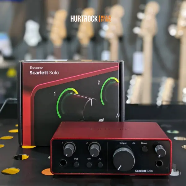 Focusrite Scarlett Solo 4th Gen USB Audio Interface - Soundcard