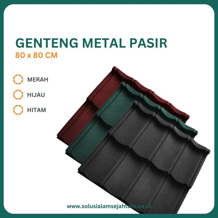 Gambar Genteng metal pasir 2x4 warna merah, hitam, hijau dari ALAM SEJAHTERA CIMANGGIS Kota Depok Tokopedia