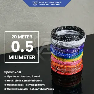 Kabel Roll Body / Kabel Bintik Jepang 0.5MM x 20 Meter Standar Astra