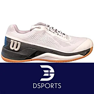 Wilson Rush Pro 4.0 4 White Navy Gumia Tennis Shoes Sepatu Tenis