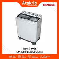 Gambar SANKEN MESIN CUCI 2 TB TW-1128HGY X-TOR Kapasitas 11 Kg dari Atakrib Elektronik Yogyakarta Kab. Sleman 1 Tokopedia