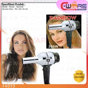 Hairdryer RAINBOW Travel Alat Pengering Rambut Hair Dryer - MFN