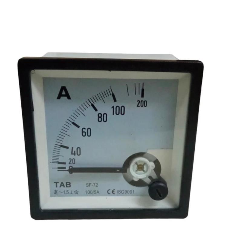 Ampere Meter Analog AC 100/5A Via CT 72 x 72 0