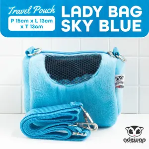 Lady Bag Travel Pouch : Tas Hewan untuk Sugar Glider SG Hamster