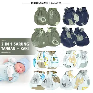 2in1 Sarung Tangan + Sarung Kaki Bayi DS-121 Perlengkapan Newborn