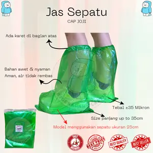 Jas Hujan Sepatu PVC Plastik Cap Joji | Cover Sepatu | Rain | Raincoat