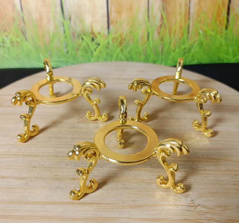 Stand Holder Metal Gold Coating Sphere / Ball  Small (harga per pcs) 1