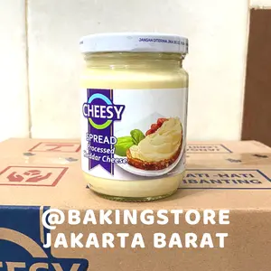 Cheesy Cheddar Cheese Spread 240 gr | Selai Keju Olesan Roti HALAL