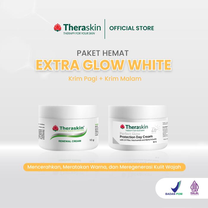 Gambar Paket Hemat Extra Glow White dari Theraskin Kosmetika Kota Tangerang Selatan Tokopedia
