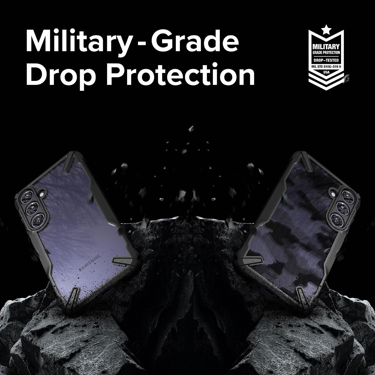 Ringke Galaxy S24 Ultra Case Fusion X Design - Camo Black FX797E73