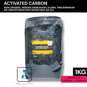 karbon aktif 1 kg mesh 6-12 media filter air