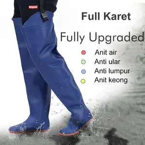 Sepatu Boots Celana Petani Sawah Panjang Full Karet Anti Air