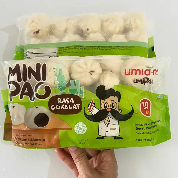 Umiami pao coklat isi 30biji Frozen Food
