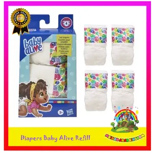 Diapers Pampers Popok Baby Alive isi 4pc tanpa dus