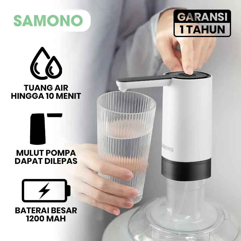 Samono Pompa Galon Lipat Rechargeable Dispenser Air Minum SW-EWP03