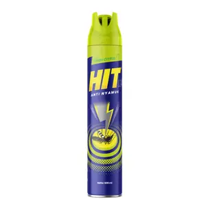 HIT Aerosol 600 ml - Larut 600ml, Produk Anti Nyamuk dengan Aroma Fresh Citrus