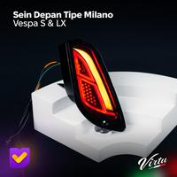 Gambar Virtu Sein Sen Depan Led Motor Piaggio Vespa LX / S Tipe Milano - Merah dari GMA Product Series Kota Administrasi Jakarta Barat 1 Tokopedia